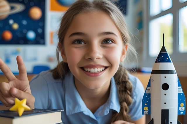 Inspiring – Girls – Space – Europe – Hungary – Canva AI 2 AI - Canva